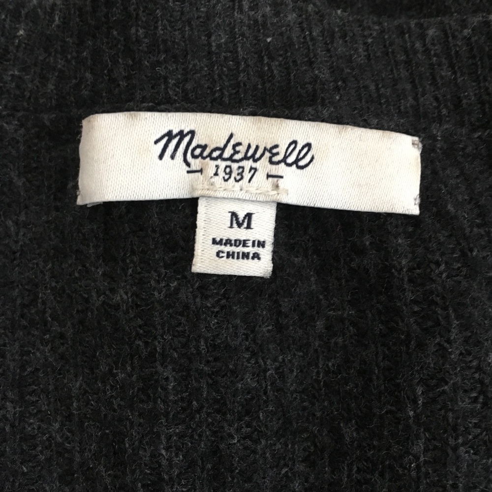 Madewell dark grey sweater